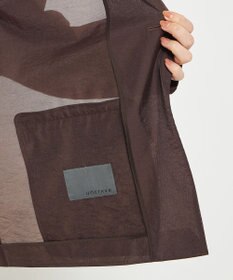 uncrave 【久慈暁子さん着用】シアー オーガンジー シャツ ジャケット