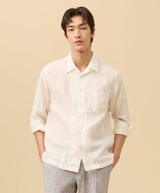 J.PRESS MEN 【LIBECO】リネンオープンカラー シャツ