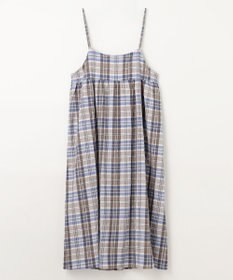 ANY チェックシャーリングワンピース