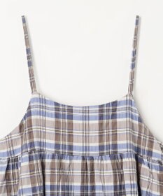 ANY チェックシャーリングワンピース