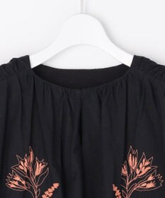 自由区 【カトリエムブーケ】Broderie a motifs floraux 刺繍サックワンピース