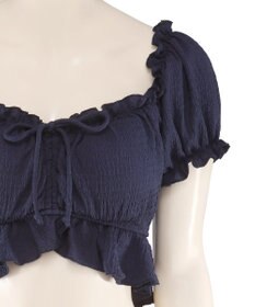 San-ai Resort（三愛水着楽園） 軽い着け心地でしっかり盛れる【楽盛り水着】　パフスリーブワイヤービキニ　9M　【San-ai Resort（サンアイリゾート）】