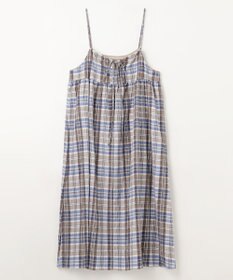 ANY チェックシャーリングワンピース