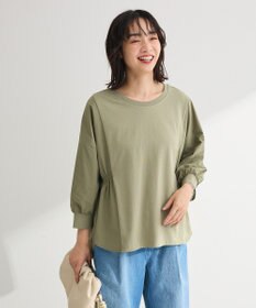 Green Parks ７分袖サイドシャーリングドッキングプルオーバ