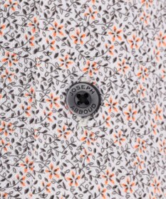 JOSEPH ABBOUD 【綿100％・ジャージー素材・ストレッチ】コンパクトジャージープリントシャツ