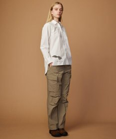 JOSEPH ABBOUD MOUNTAIN 【CREA掲載・レディースシルエット・ECO撥水/抗菌性/軽量】タスランワッシャー クライミングカーゴ パンツ