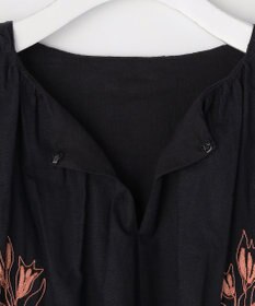 自由区 【カトリエムブーケ】Broderie a motifs floraux 刺繍サックワンピース