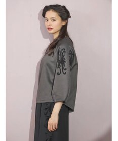 Green Parks ■ＥＳＣＡＲ　コードモチーフ刺繍プルオーバー