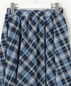 Feroux 楊柳チェックフレア スカート