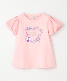 ANY KIDS フラワー 刺繍 Tシャツ