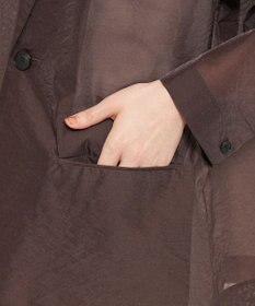 uncrave 【久慈暁子さん着用】シアー オーガンジー シャツ ジャケット