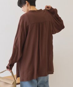 AMERICAN HOLIC 楊柳バンドカラーシャツ