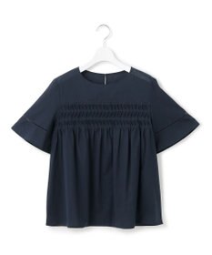 23区 【WEB&一部店舗限定】コットンローン ピンタック フレア ブラウス