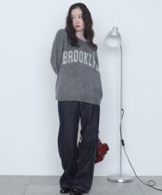 WEGO モヘアタッチBROOKLYNロゴニット