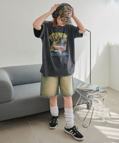 WEGO ヴィンテージウォッシュグラフィックBIGT