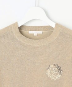 自由区 L 【カタログ掲載・洗える】エンブレム ニット