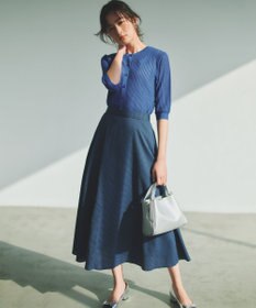 組曲 L 【先行予約・前後着用可】レーシーニット カーディガン