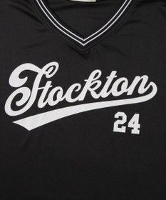 WEGO 【ユニセックス着用ITEM/2点セットネックレス付き/MLサイズ展開】アクセ付きラインリブメッシュプルオーバー