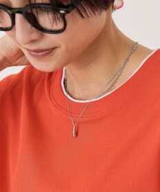 AMERICAN HOLIC 【ステンレス】ドロップトップ２連ネックレス
