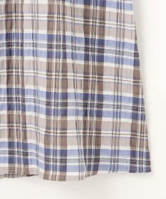 ANY チェックシャーリングワンピース