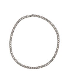 WEGO 【ユニセックス着用ITEM/2点セットネックレス付き/MLサイズ展開】アクセ付きラインリブメッシュプルオーバー