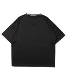 WEGO 【ユニセックス着用ITEM/2点セットネックレス付き/MLサイズ展開】アクセ付きラインリブメッシュプルオーバー