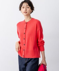 23区 S 【見上愛さん着用/STORY掲載】ピュアカシミヤ クルーネック カーディガン オレンジ系