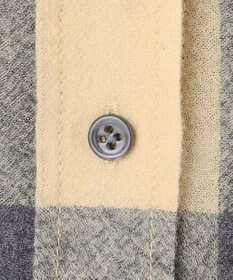 BEIGE， HOBBS / ウールチェックカシュクールブラウス