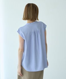 YECCA VECCA 【接触冷感】COOLバックピンタックブラウス