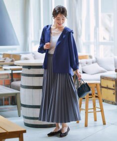 Tiaclasse 【洗える/撥水】スカラップニットフラットパンプス