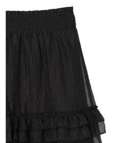 Green Parks ・ＥＬＥＮＣＡＲＥ　ＤＵＥ　シアーフリルティアードスカート