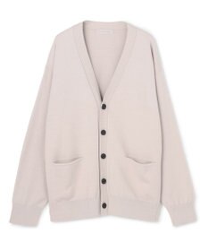 UNFILO MENS 【洗える/抗菌防臭】スムースシルキーニット カーディガン