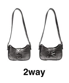 WEGO マルチWAYハーフムーンベルトバッグ