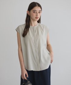 YECCA VECCA 【接触冷感】COOLバックピンタックブラウス