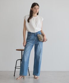 YECCA VECCA 【接触冷感】COOLバックピンタックブラウス