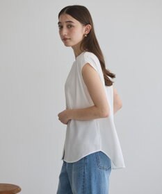 YECCA VECCA 【接触冷感】COOLバックピンタックブラウス