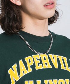 WEGO 【ユニセックス着用ITEM/ネックレス付き】アクセ付きグラフィックT（S）