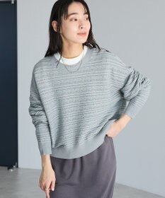 CRAFT STANDARD BOUTIQUE レースボーダーニットプルオーバー
