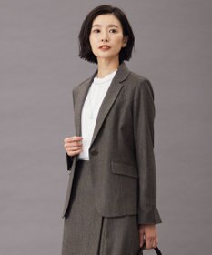 J.PRESS LADIES 【セットアップ対応】ウールストレッチツイード テーラード ジャケット