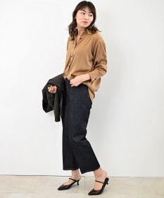 woadblue ＜坪田あさみさんコラボ＞RIGID HIGHRISE ハイライズストレート デニムパンツ