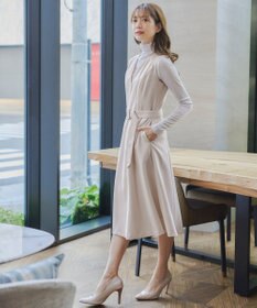 Tiaclasse 【洗える】ラウンドキーネックジャンパースカート