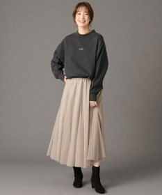 ANY 【洗濯機可】裏起毛スウェットハイネックプルオーバー