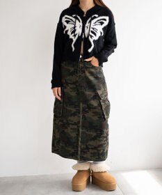 WEGO バタフライWジップシャギーパーカー