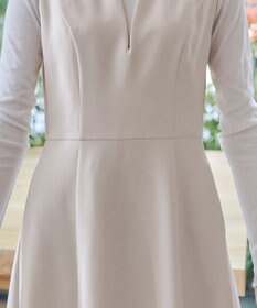 Tiaclasse 【洗える】ラウンドキーネックジャンパースカート