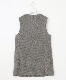 自由区 【洗える】ライトカラミミドル丈 ジレ