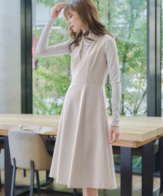 Tiaclasse 【洗える】ラウンドキーネックジャンパースカート