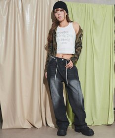 WEGO ウォッシュストリングデニム