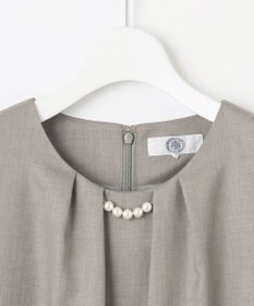 J.PRESS LADIES L 【洗える・UV加工・吸水速乾】OXIJEWELストレッチ ワンピース