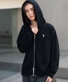 WEGO 【WEB限定/ユニセックス着用ITEM/25年秋冬新作/SMLサイズ展開】別注U.S.POLO ASSN.　ZIPパーカー