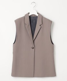 Feroux 【洗える】バックペプラム ジレ